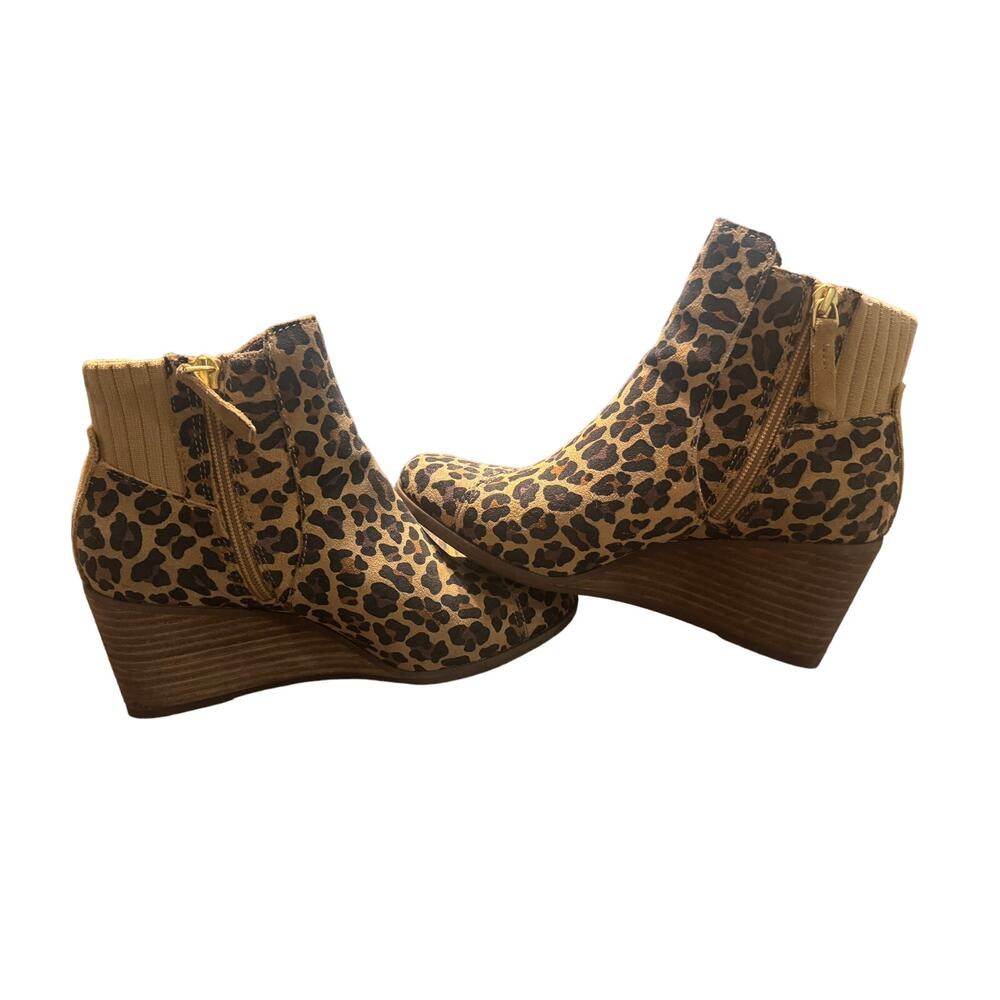 Tom Boots Women Shoes 6.5 Cheetah Print - Picture 2 of 5